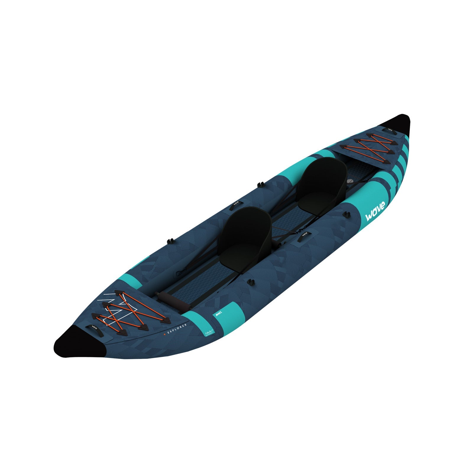 Explorer | Inflatable Kayak | PU - Stitch | 1 - Seater - Wave Sups EU