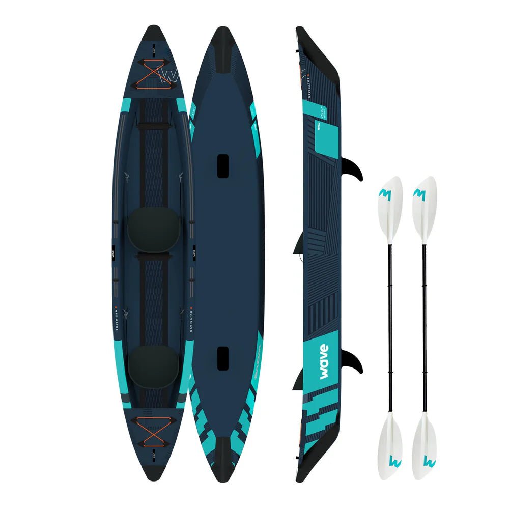 Navigator 2.0 | Inflatable Kayak | Drop - Stitch | 1 - 2/2 - 3 Seater - Wave Sups EU