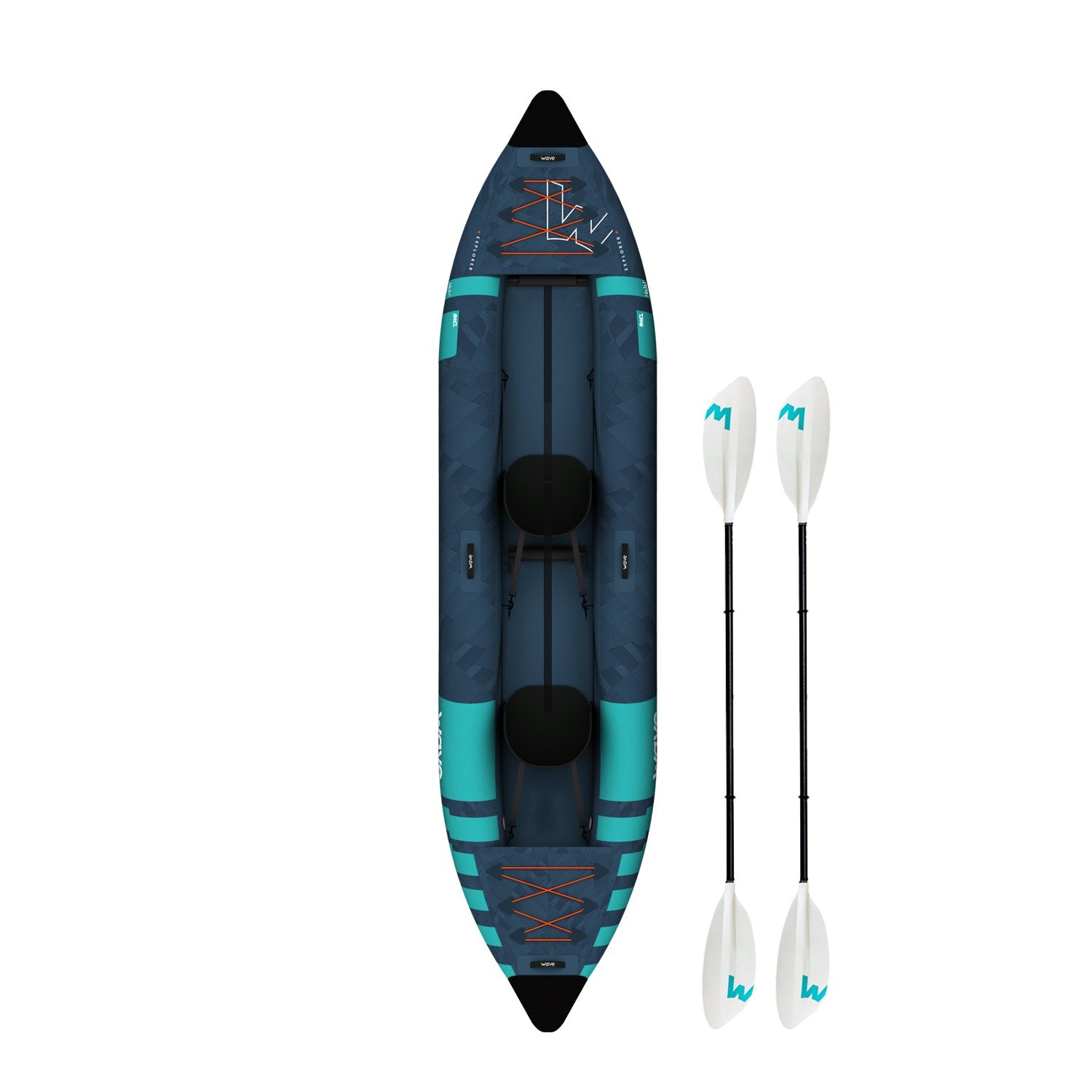 Explorer | Inflatable Kayak | PU-Stitch | 2-Seater - Wave Sups EU