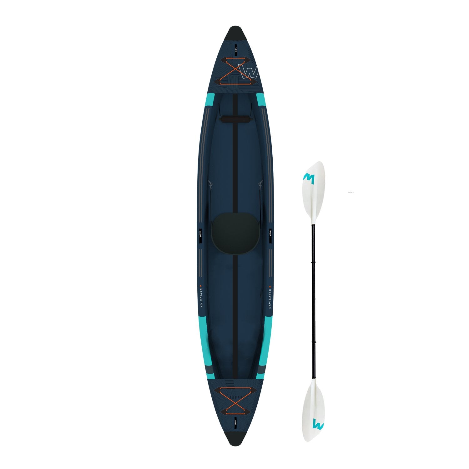 Navigator | Inflatable Kayak | Drop-Stitch | 1-Seater - Wave Sups EU