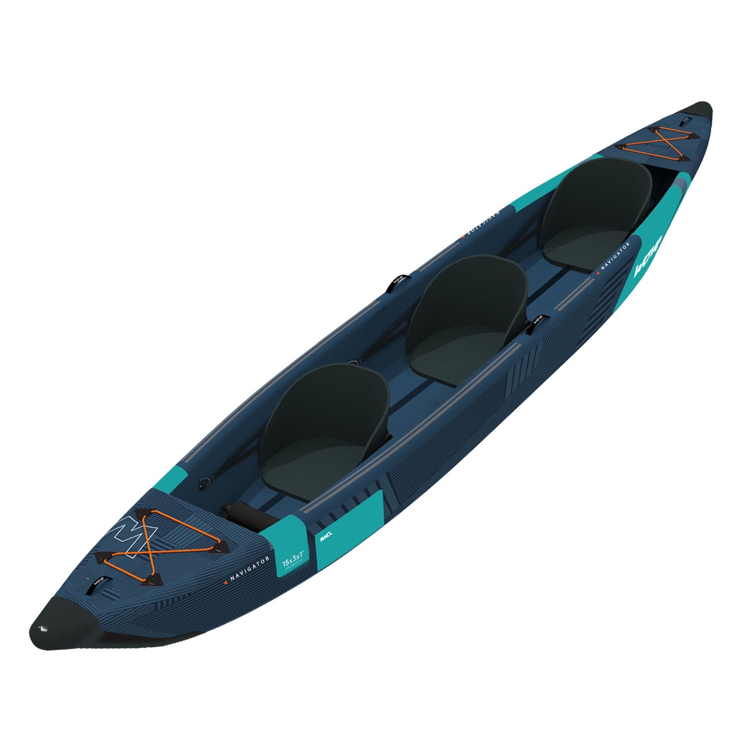 Navigator | Inflatable Kayak | Drop-Stitch | 2-Seater - Wave Sups EU