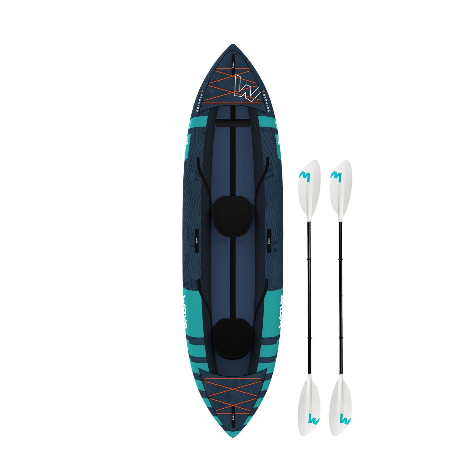 Voyager | Inflatable Kayak | Oxford Cloth | 2-Seater - Wave Sups EU